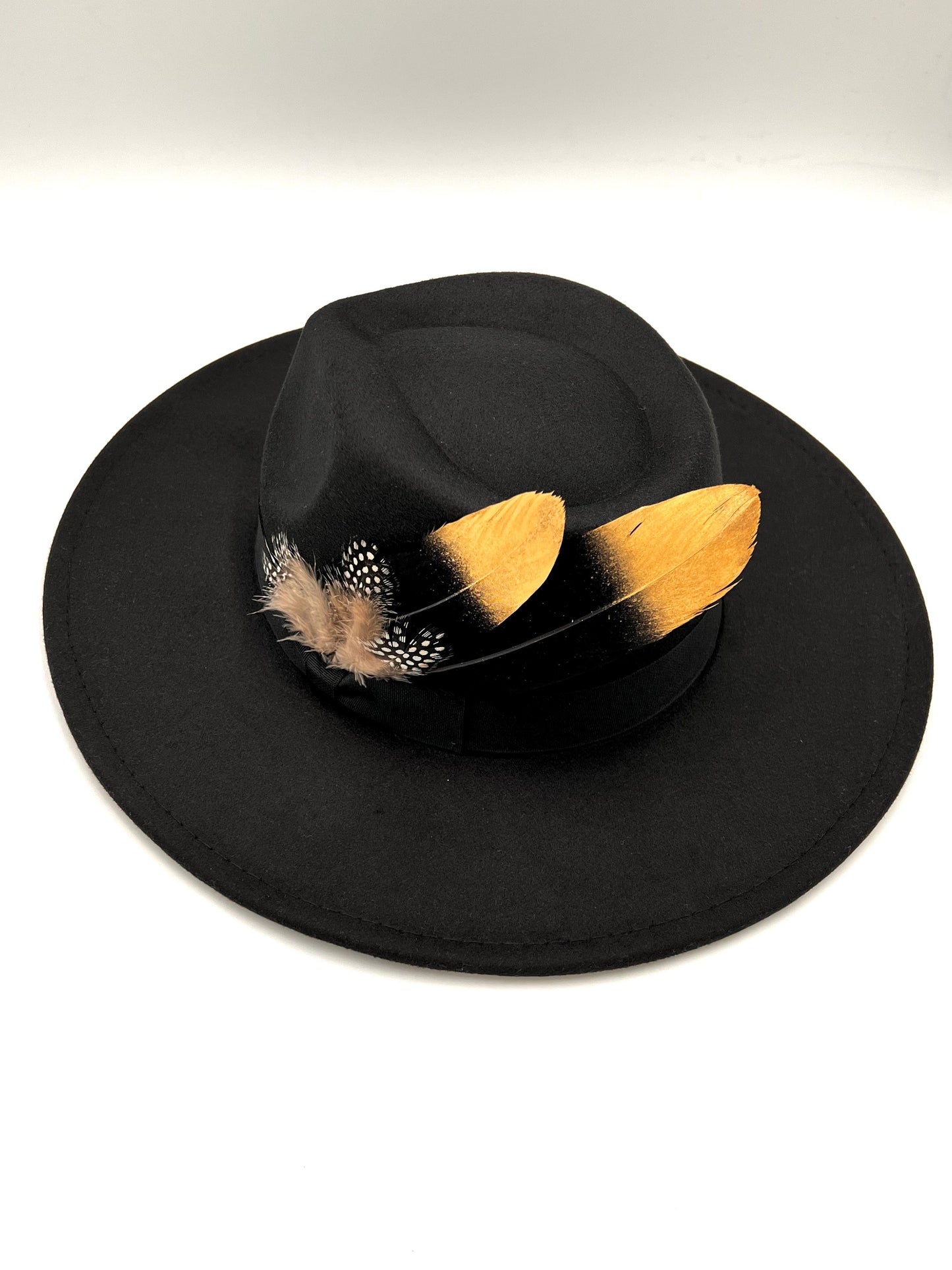 Luxury Bow Tie Fedora -Blackgold