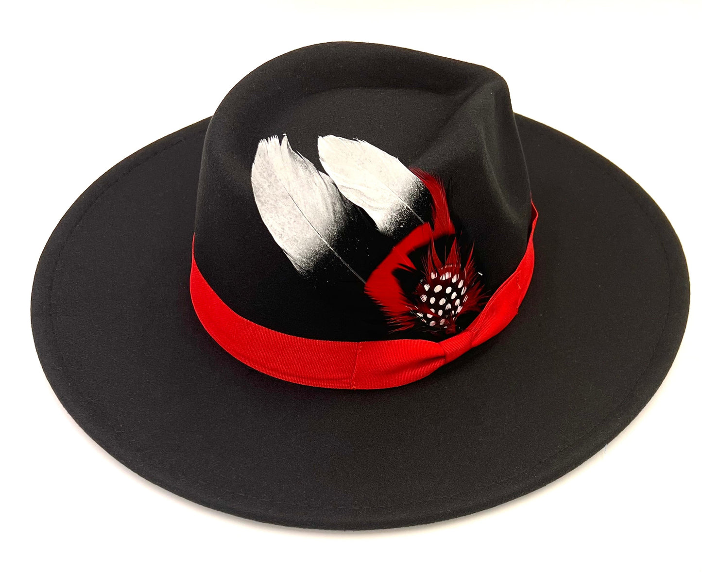 Bow Tie Fedora -black silver