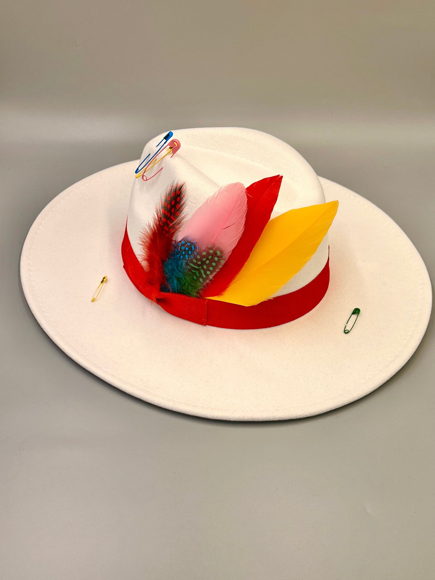 Luxe Bow Tie Fedora - White