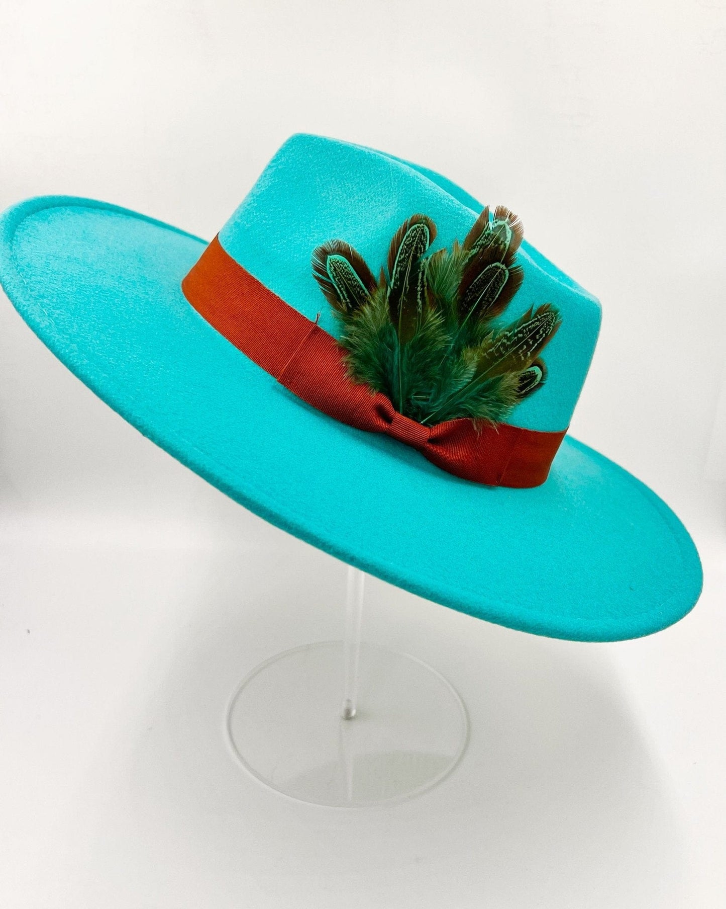 Luxury Fedora -Turquoise