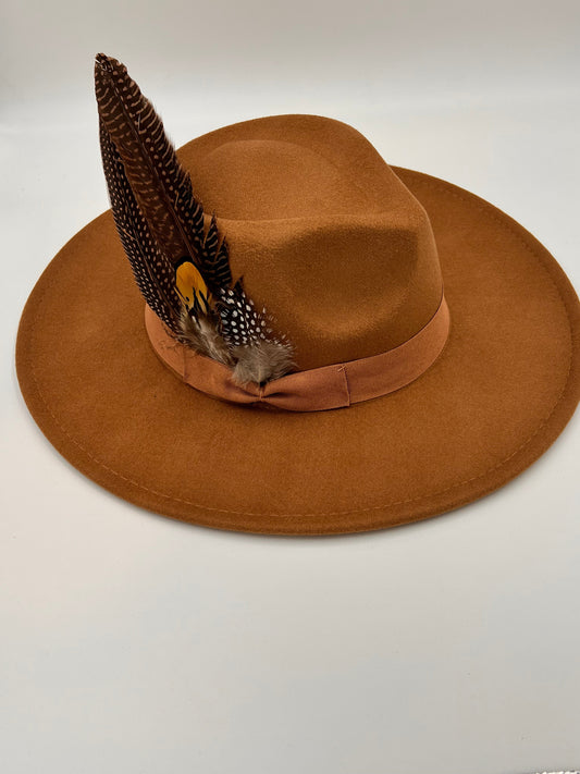Luxury Fedora -Brown complex