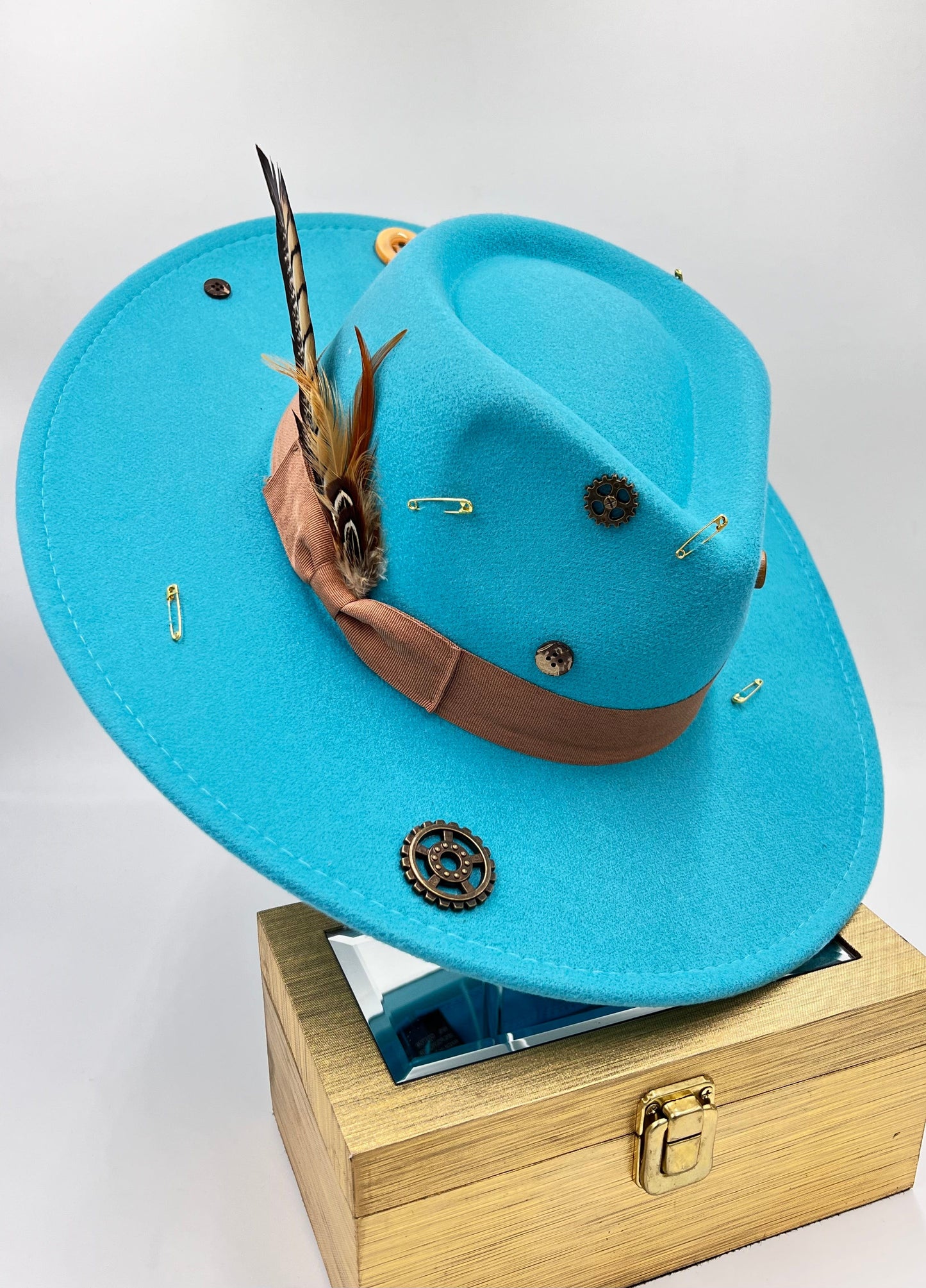 Luxe Bow Tie Fedora - Button Down